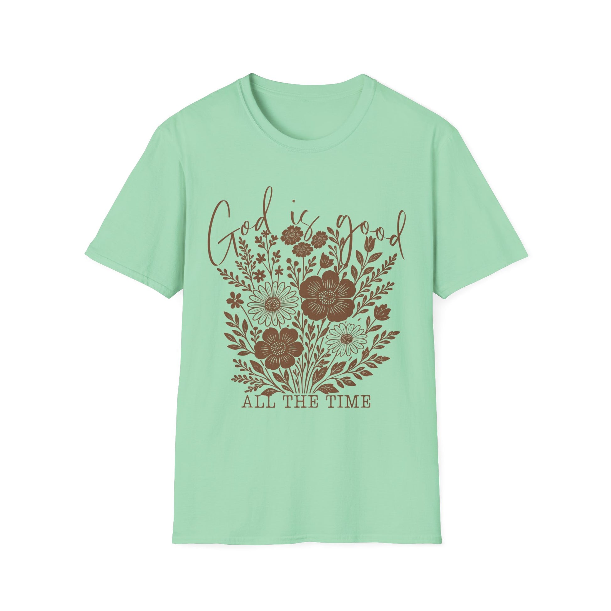 Boho Floral God is Good All the Time T-Shirt, Gift for her, Christian Gift