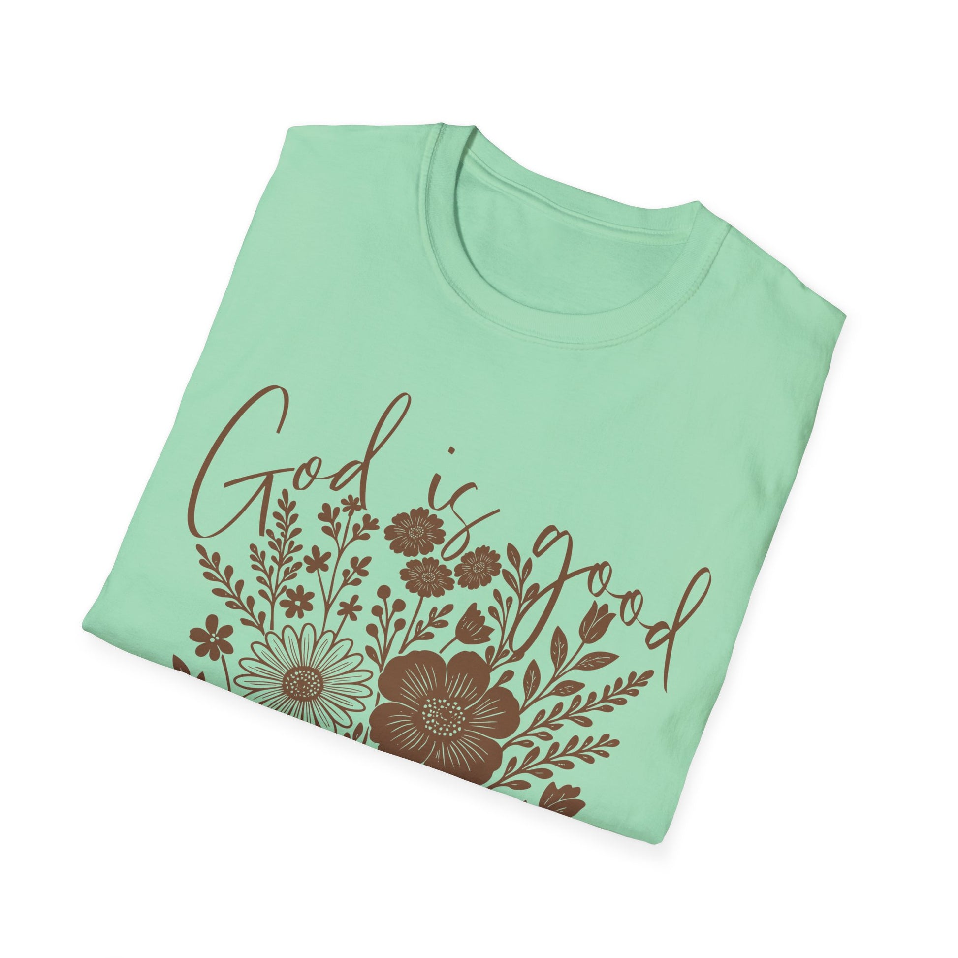Boho Floral God is Good All the Time T-Shirt, Gift for her, Christian Gift