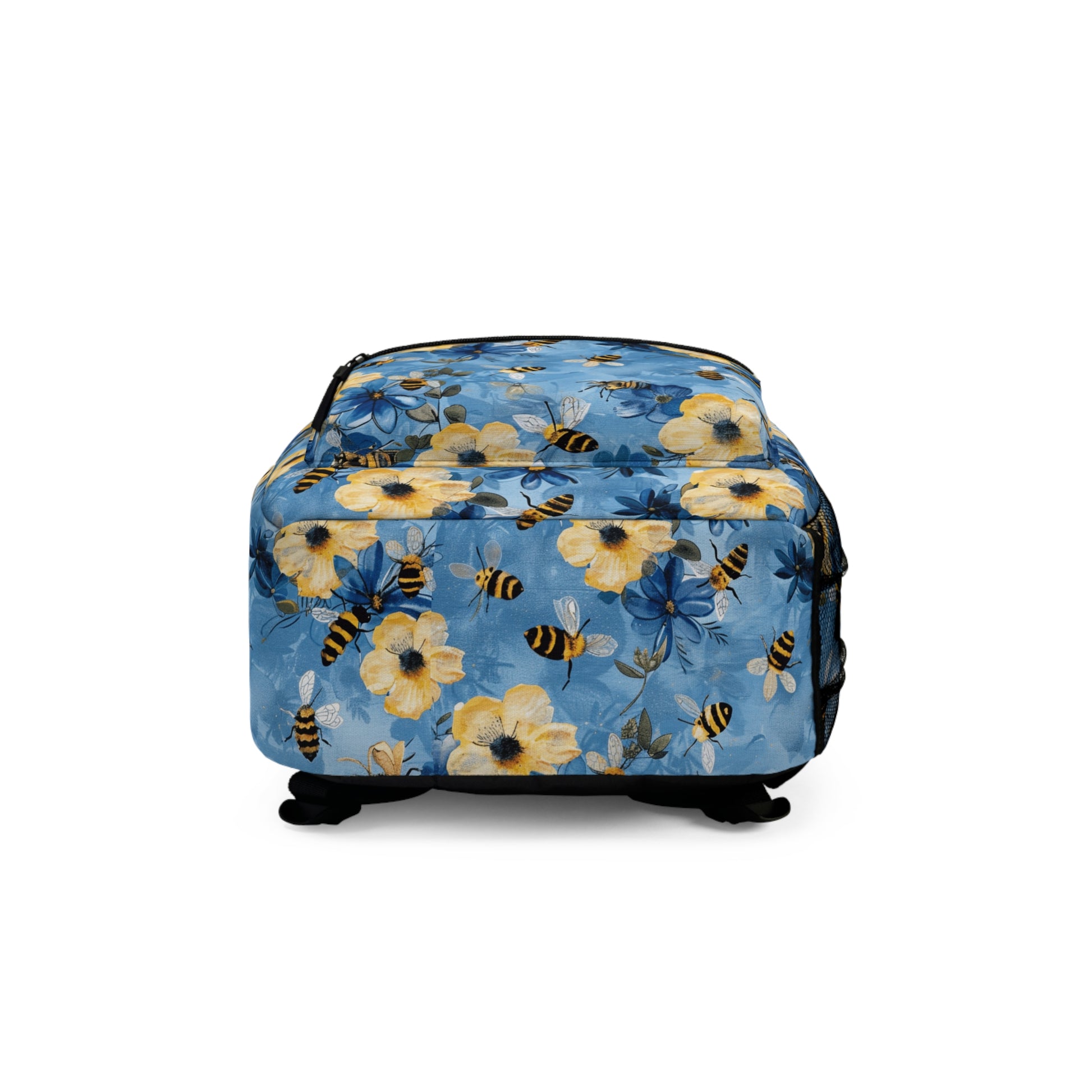 Bee Who Jesus Wants You to Be Floral Backpack - Perfect for School, Travel, Cute Bag for Kids and Adults, Inspirational Gift
