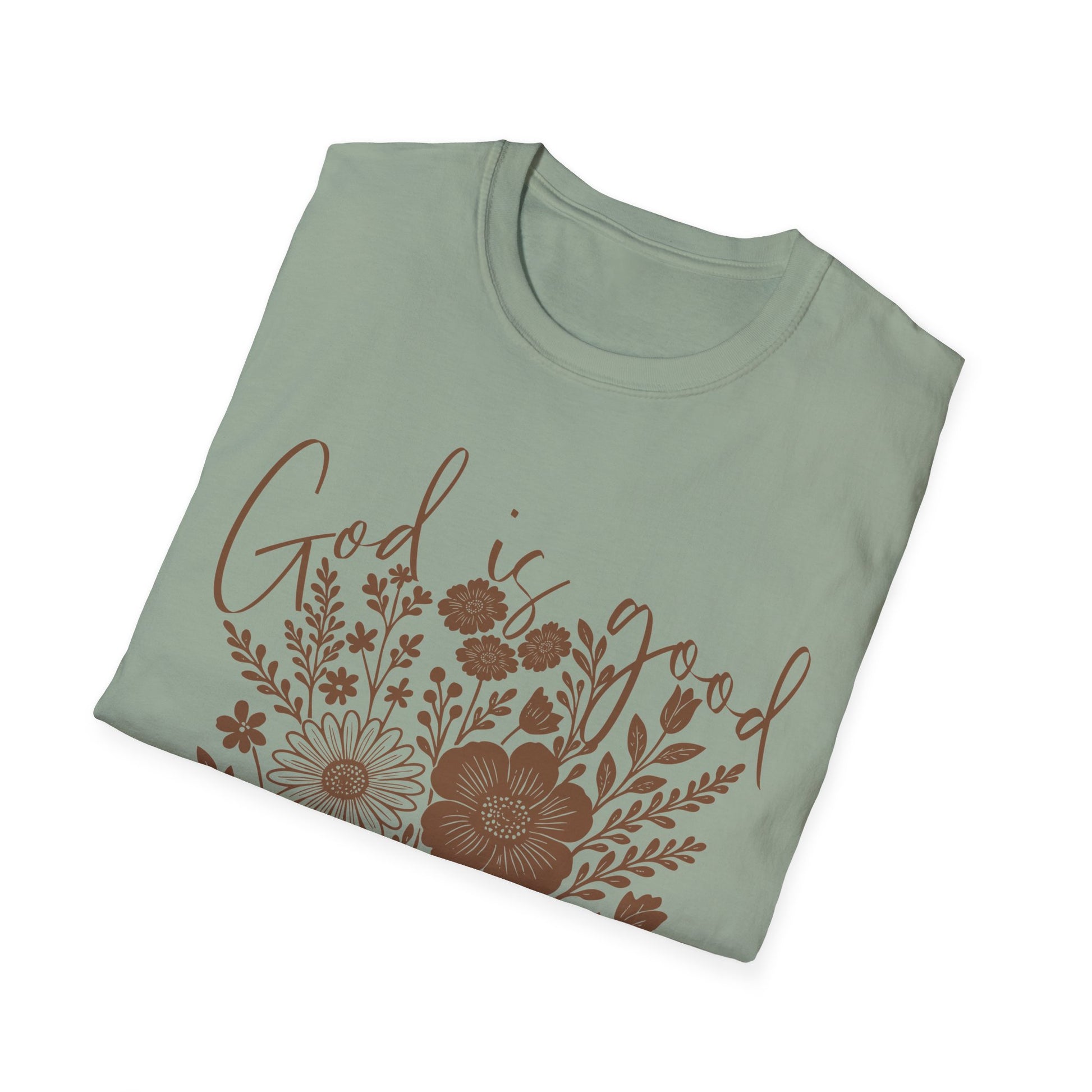 Boho Floral God is Good All the Time T-Shirt, Gift for her, Christian Gift