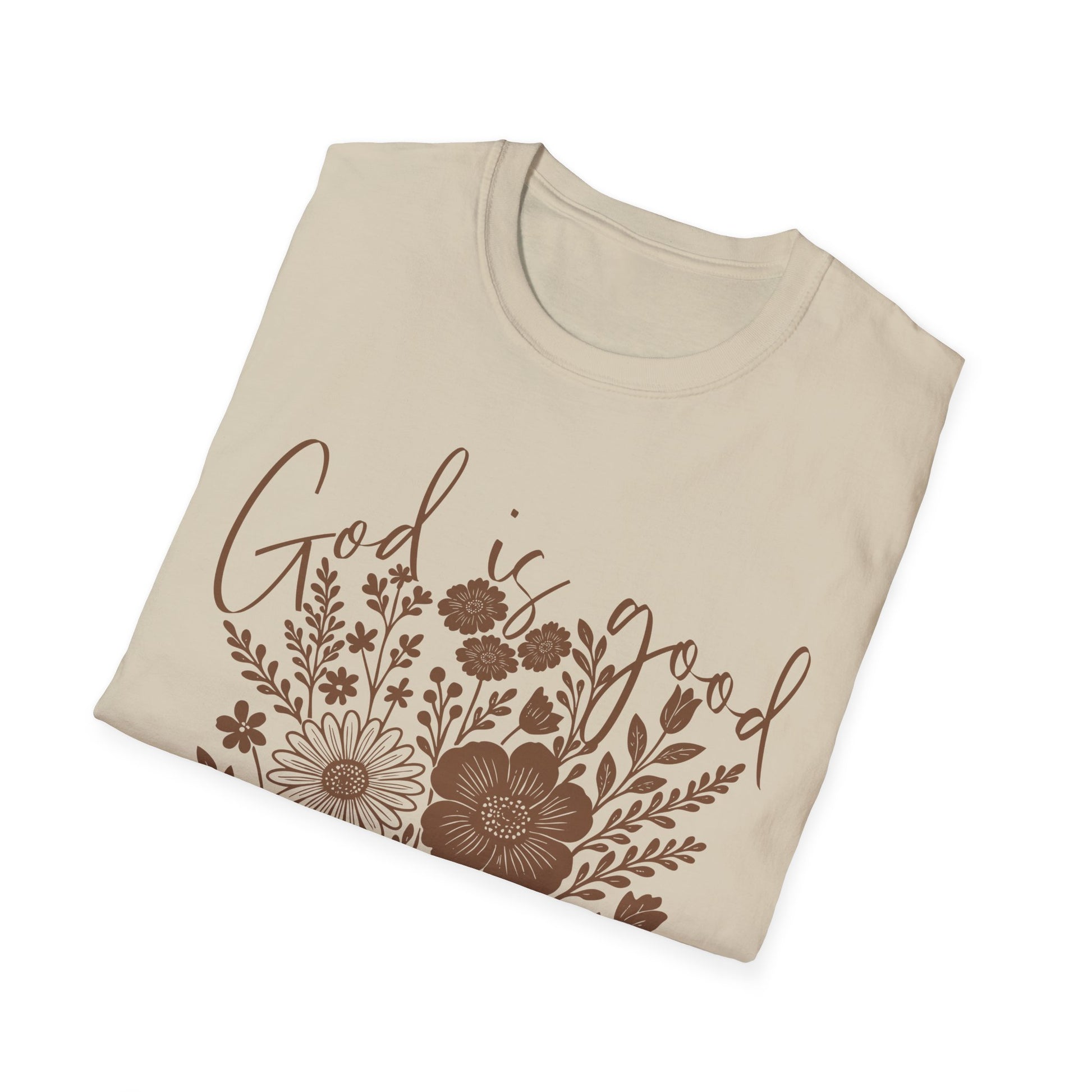 Boho Floral God is Good All the Time T-Shirt, Gift for her, Christian Gift