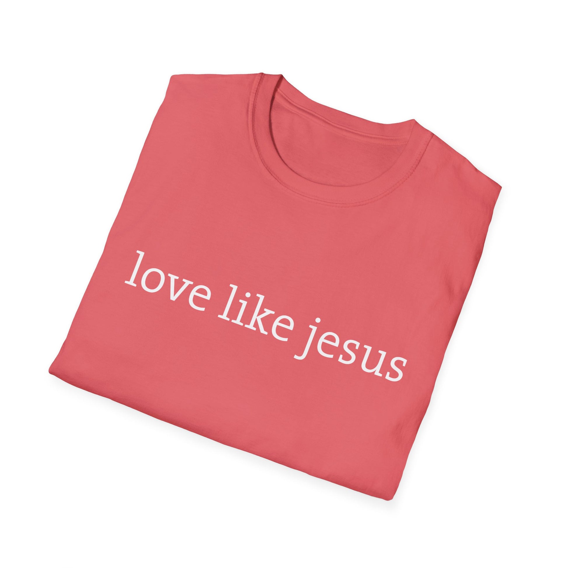 Love Like Jesus Softstyle T-Shirt - Christian Tee for Everyday Wear, Faith Apparel for Gifts, Church, Family Gatherings