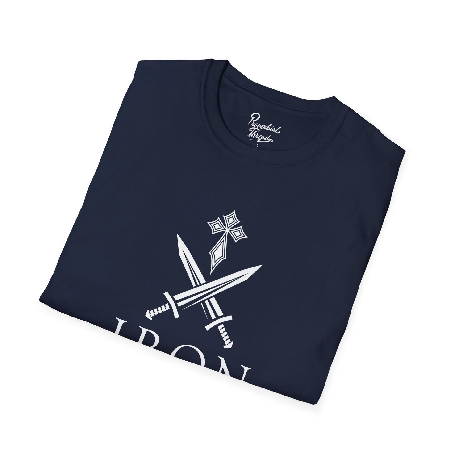 Iron Sharpens Iron T-Shirt - Soft Comfortable Tee, Casual Wear, Vacation Outfit, Gift Idea, Everyday Essential, Christian Tee, Faith Tee, Gift for Him