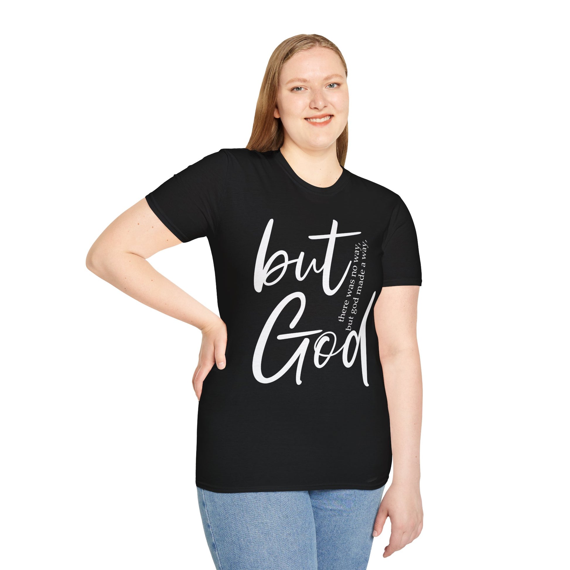 Inspirational T-Shirt - 'But God made a way' - Christian Gift for her