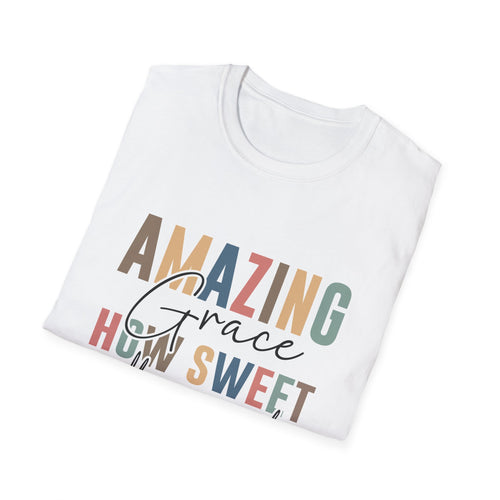 Amazing Grace Inspirational T-Shirt, Unisex Graphic Tee, Faith-Based Apparel, Christian Gift, Casual Wear, Religious Celebrations, [...]