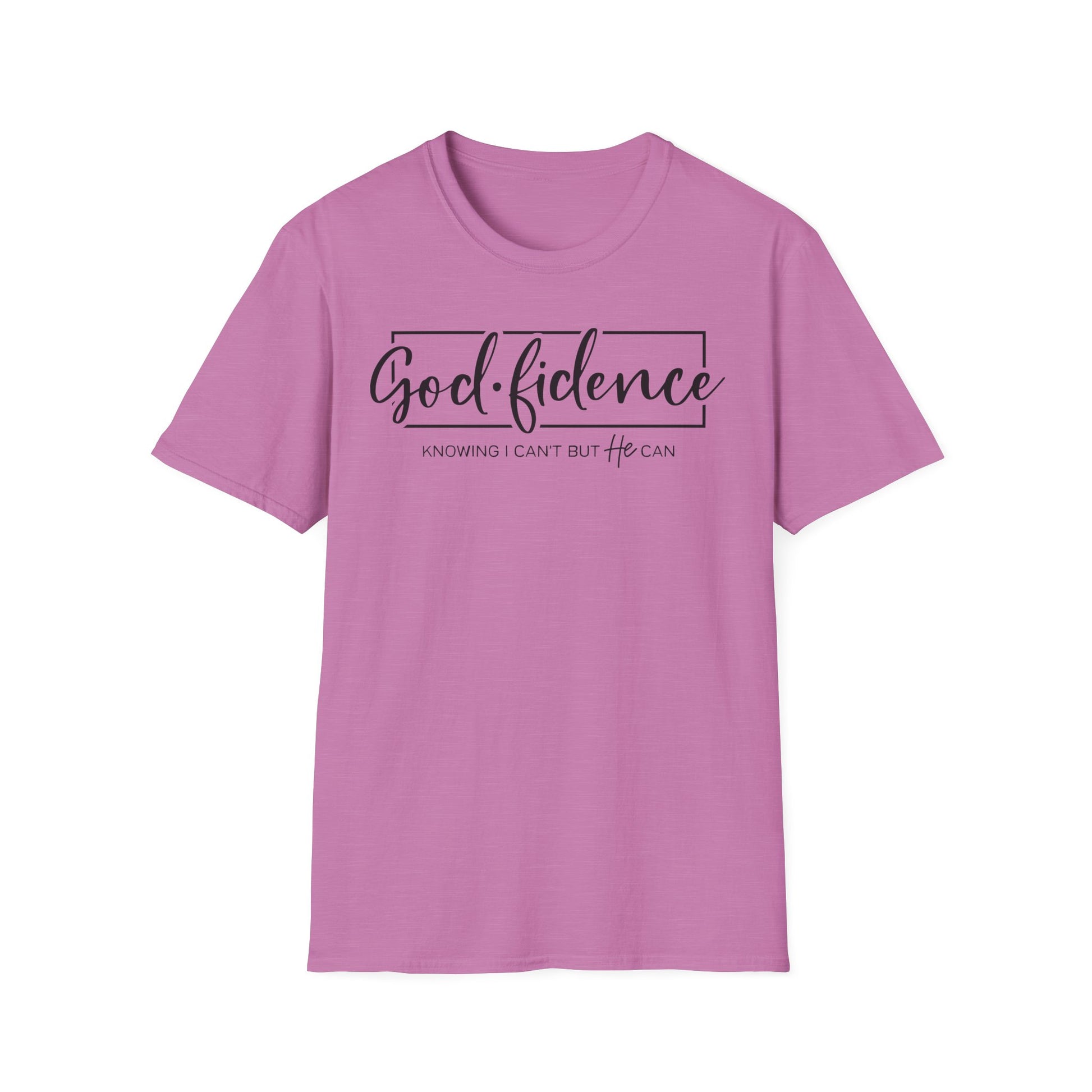 Inspirational T-Shirt - "God-fidence" - Motivational Tee, Spiritual Apparel, Christian Gift, Faith-Based Fashion, Everyday Wear