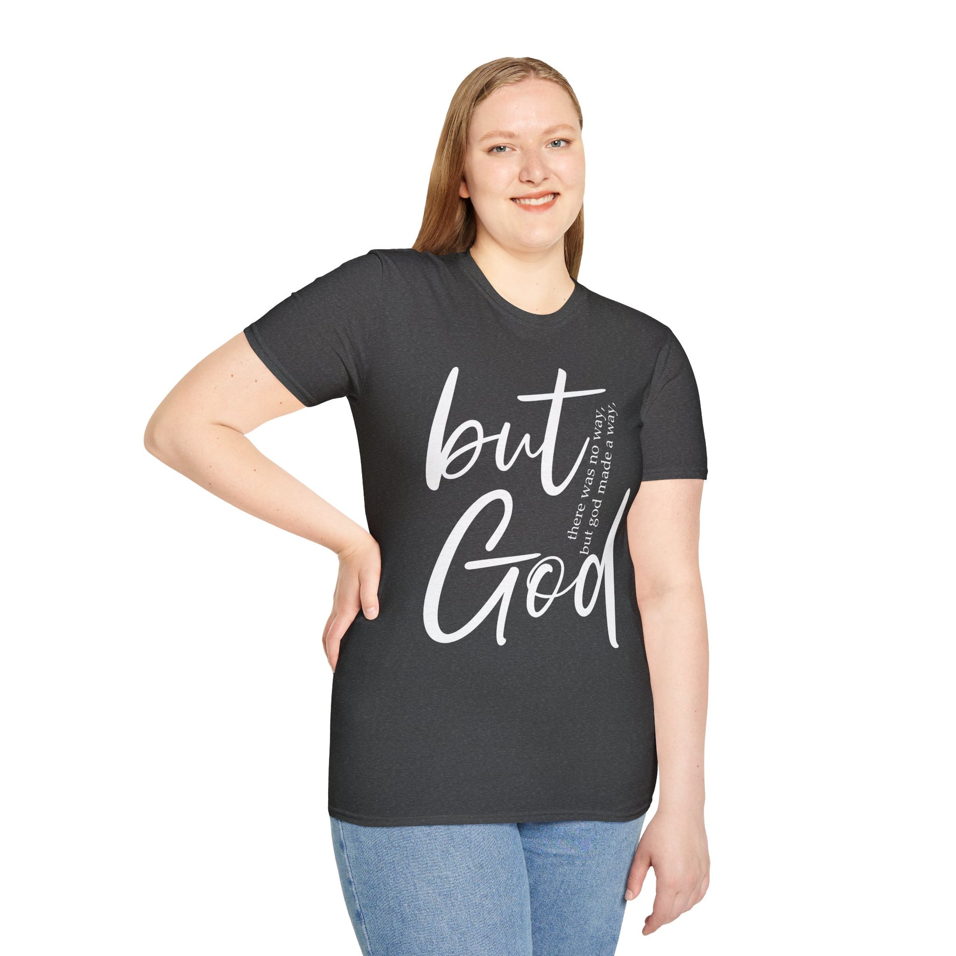 Inspirational T-Shirt - 'But God made a way' - Christian Gift for her