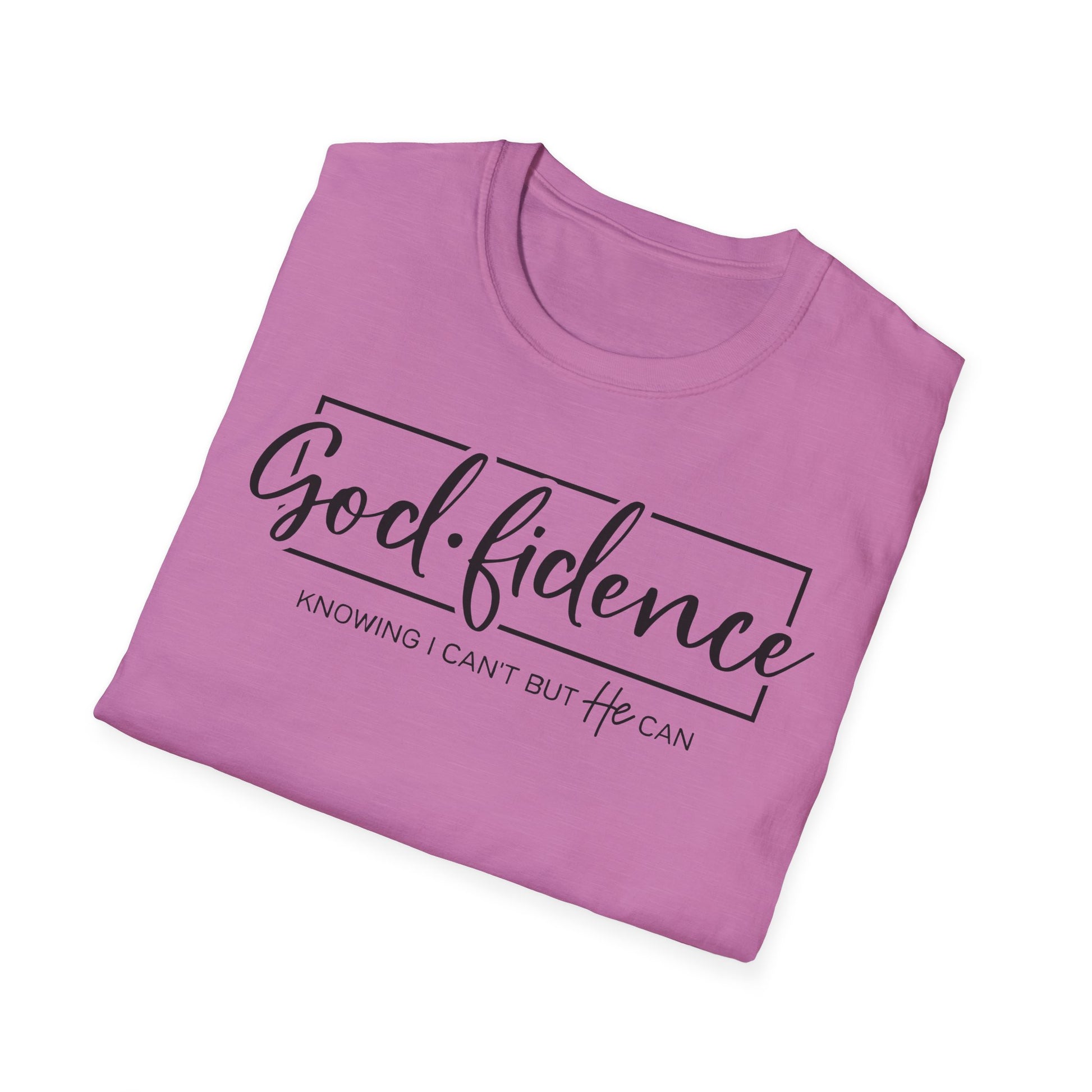 Inspirational T-Shirt - "God-fidence" - Motivational Tee, Spiritual Apparel, Christian Gift, Faith-Based Fashion, Everyday Wear