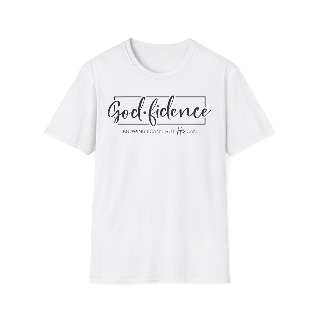 Inspirational T-Shirt - "God-fidence" - Motivational Tee, Spiritual Apparel, Christian Gift, Faith-Based Fashion, Everyday Wear