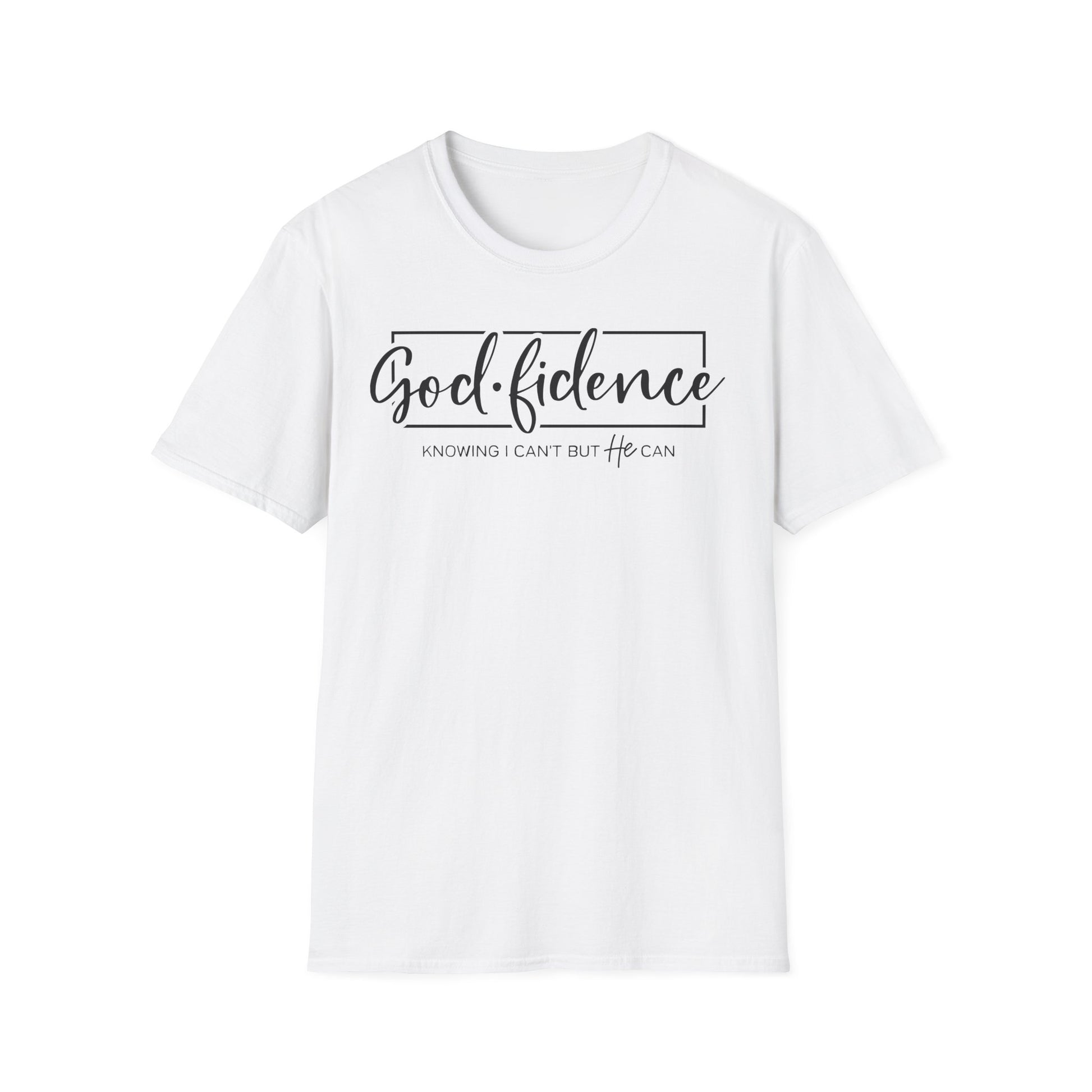 Inspirational T-Shirt - "God-fidence" - Motivational Tee, Spiritual Apparel, Christian Gift, Faith-Based Fashion, Everyday Wear