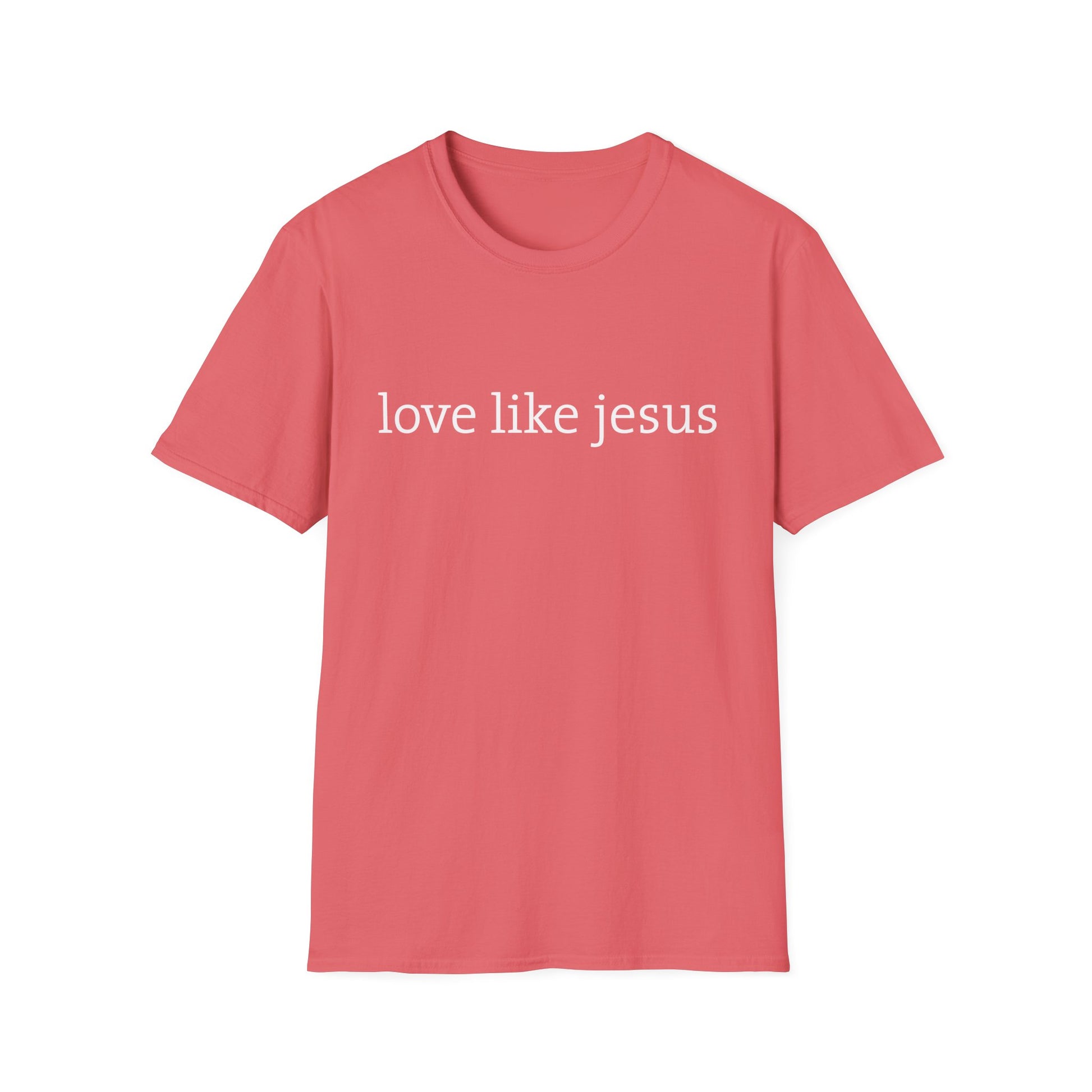 Love Like Jesus Softstyle T-Shirt - Christian Tee for Everyday Wear, Faith Apparel for Gifts, Church, Family Gatherings
