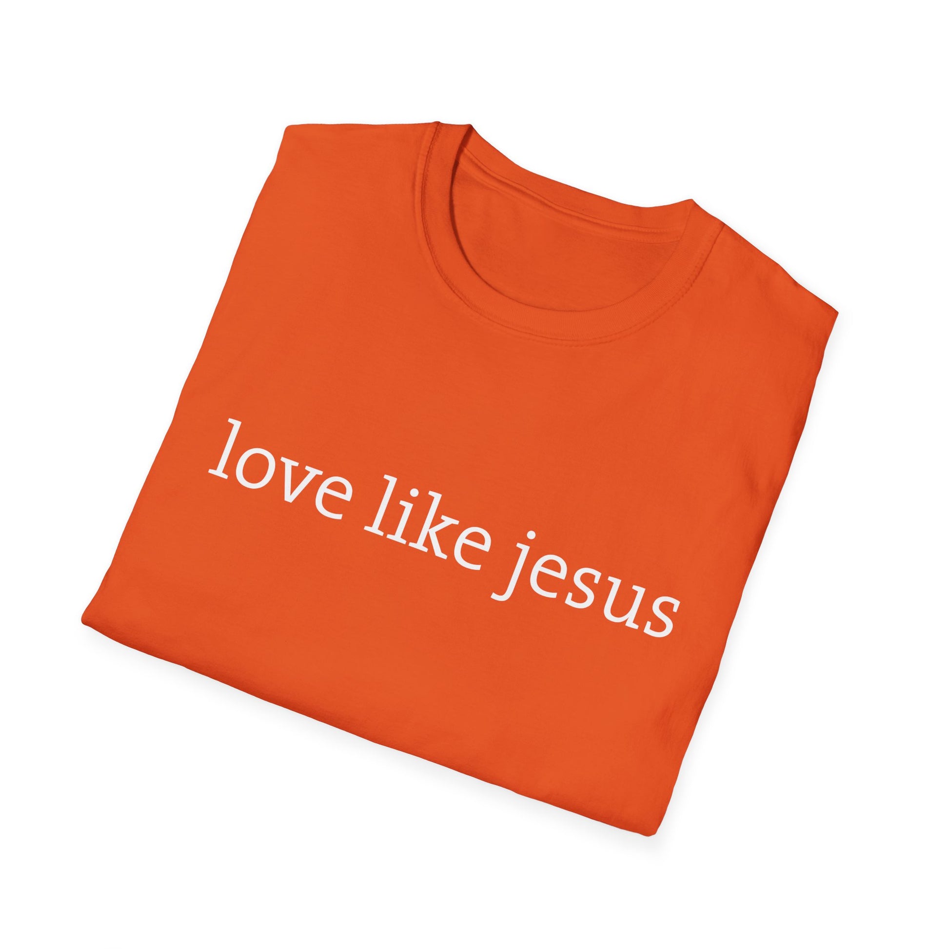 Love Like Jesus Softstyle T-Shirt - Christian Tee for Everyday Wear, Faith Apparel for Gifts, Church, Family Gatherings