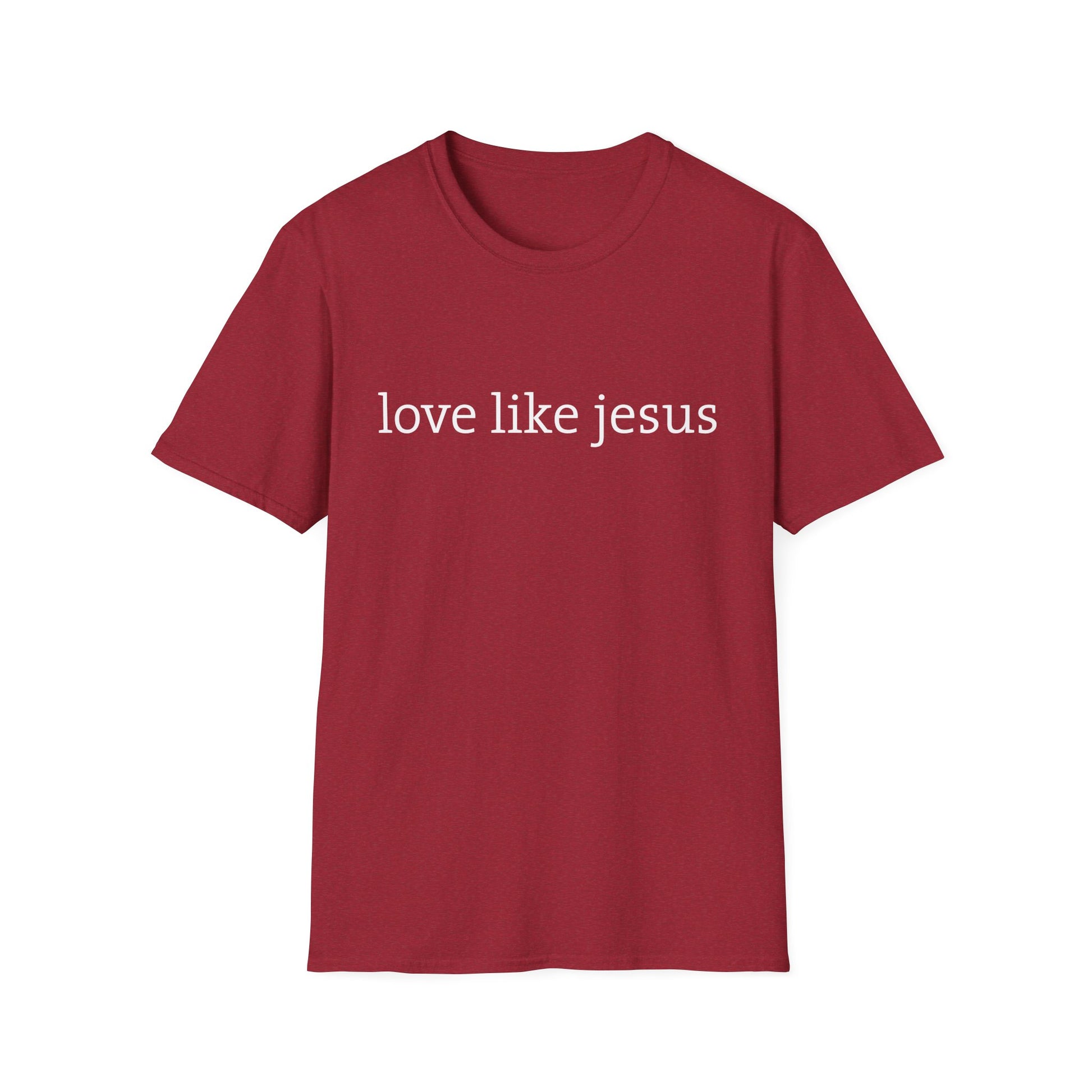 Love Like Jesus Softstyle T-Shirt - Christian Tee for Everyday Wear, Faith Apparel for Gifts, Church, Family Gatherings