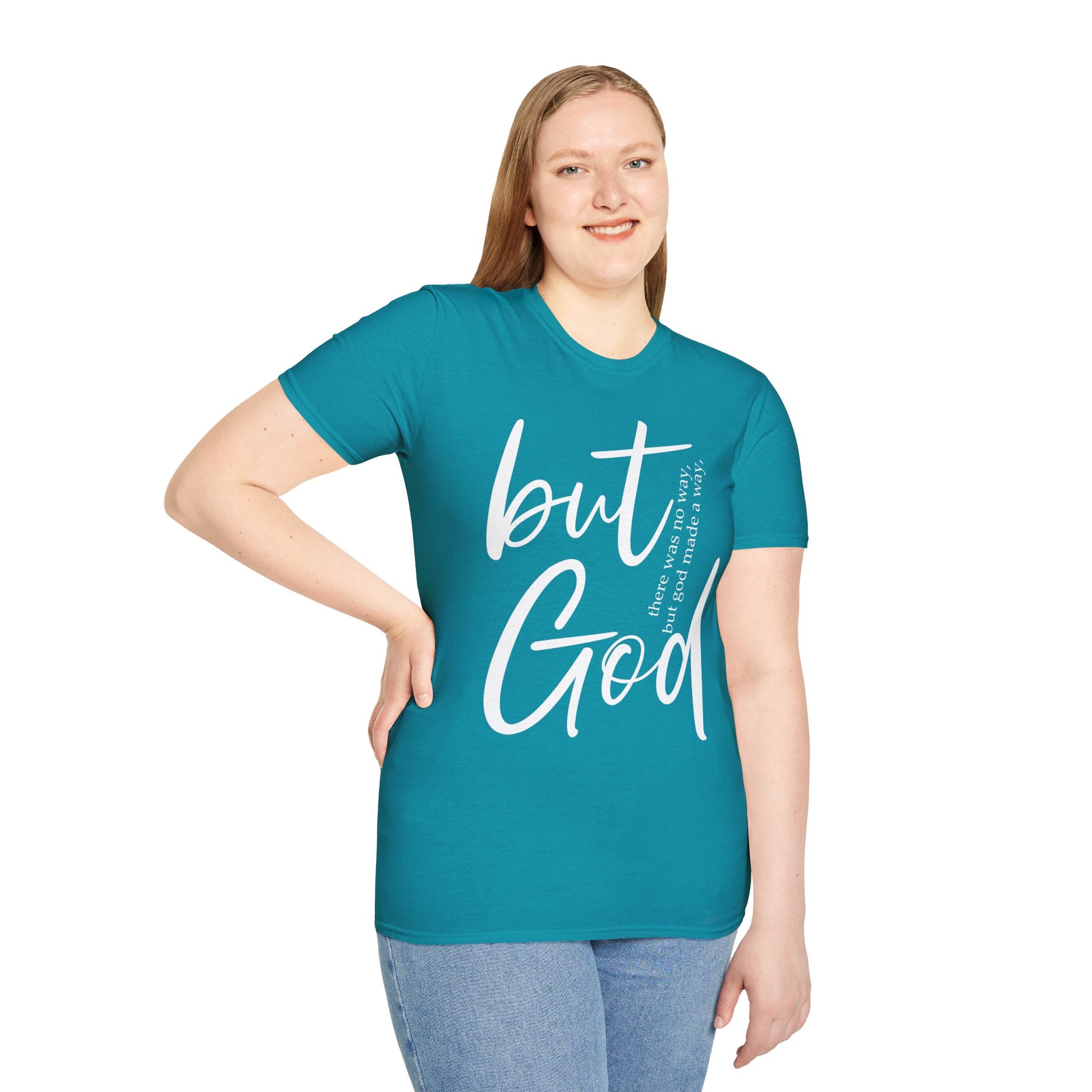 Inspirational T-Shirt - 'But God made a way' - Christian Gift for her