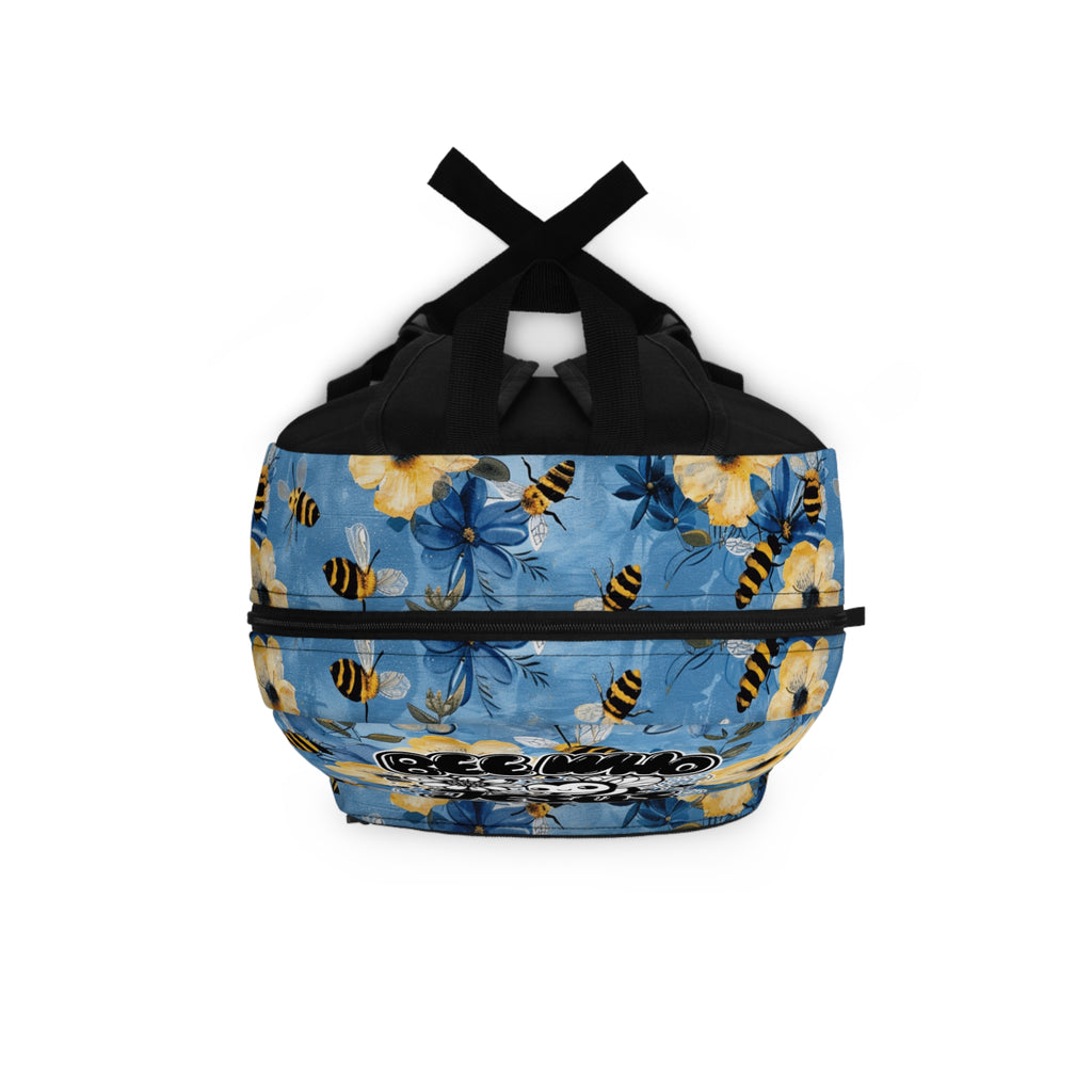Bee Who Jesus Wants You to Be Floral Backpack - Perfect for School, Travel, Cute Bag for Kids and Adults, Inspirational Gift