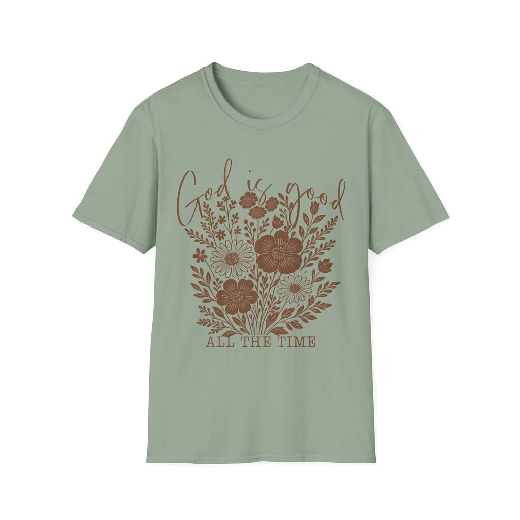 Boho Floral God is Good All the Time T-Shirt, Gift for her, Christian Gift